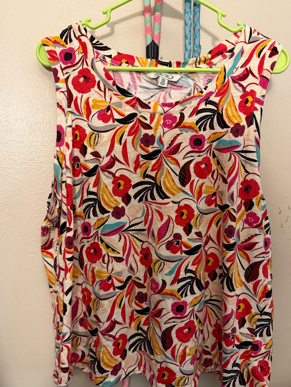 The Pioneer Woman Multicolor Floral Tank Top on White